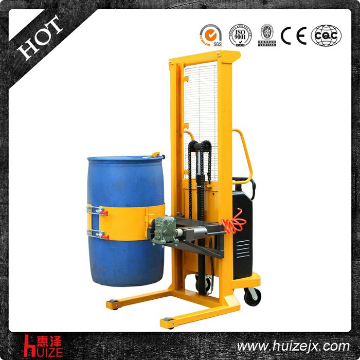 半電動(dòng)多功能油桶車（單門架，夾塑桶）